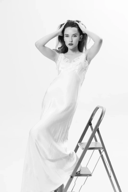 Luna Saten Slip Elbise