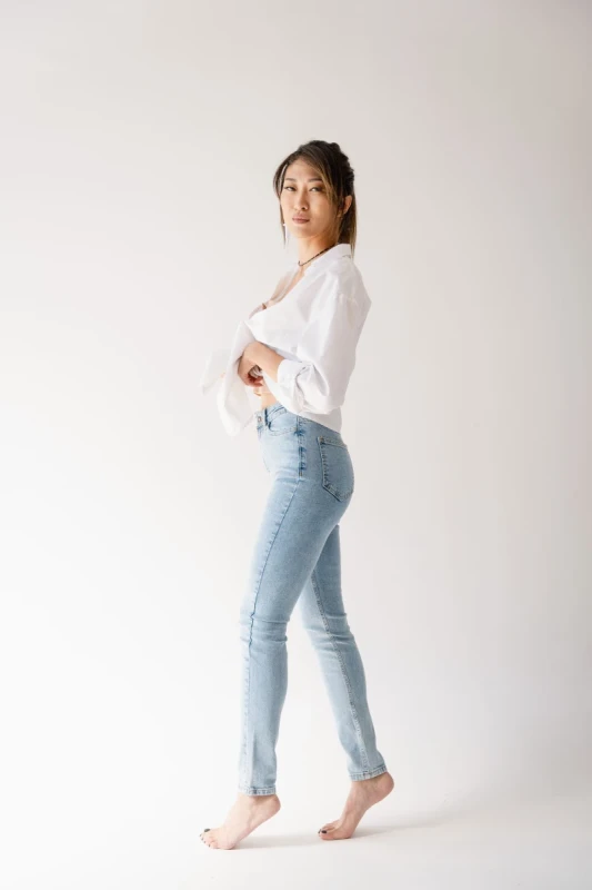 Blue Contour Skinny Jean