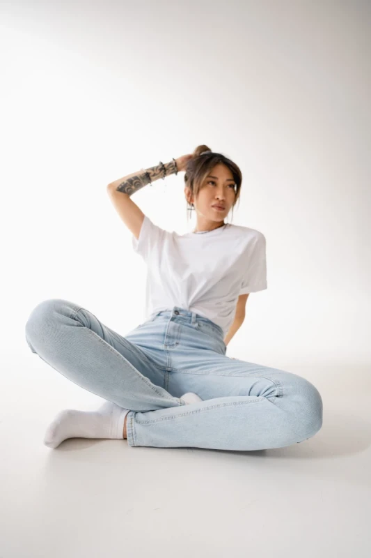 Blue Contour Skinny Jean